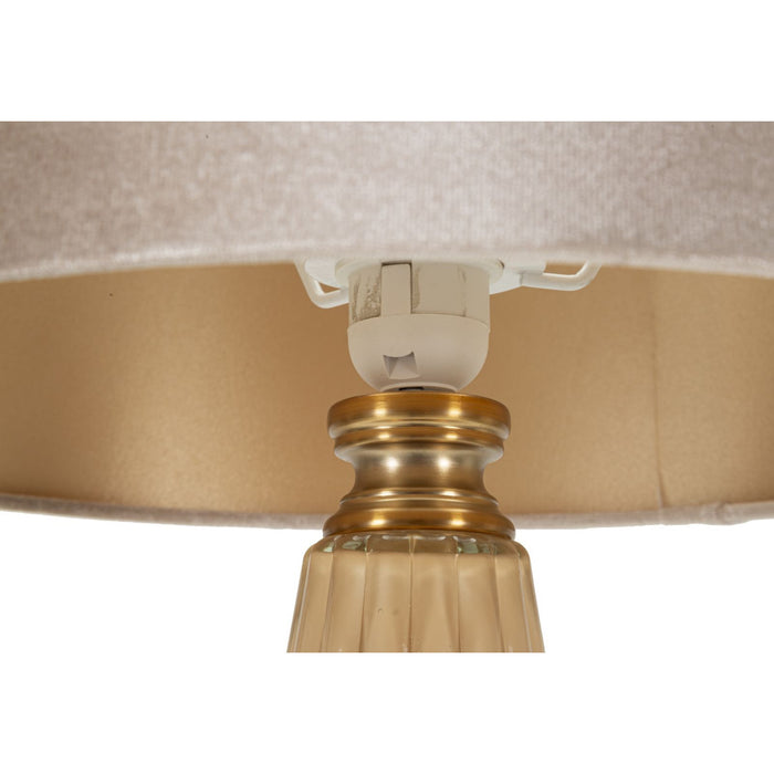 Lampada da Tavolo MF729, Bianco, Vetro, 68,5x36,5x36,5 cm, Seven Design