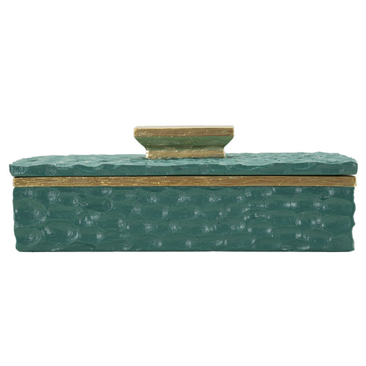 Portacandela MF735, Verde, Poliresina, 6,4x18,8x10,8 cm, Seven Design