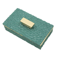 Portacandela MF735, Verde, Poliresina, 6,4x18,8x10,8 cm, Seven Design