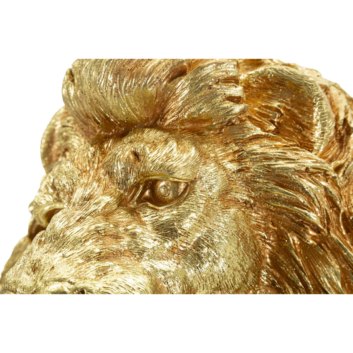 Scultura Leone 2, Oro, Poliresina, 45x29x55 cm, Seven Design