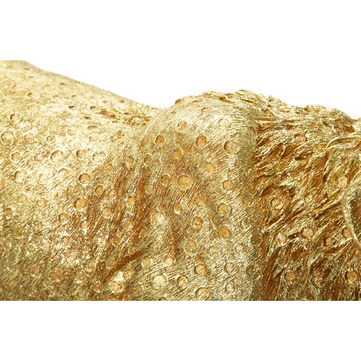 Scultura Pantera, Oro, Poliresina, 89x21x33 cm, Seven Design