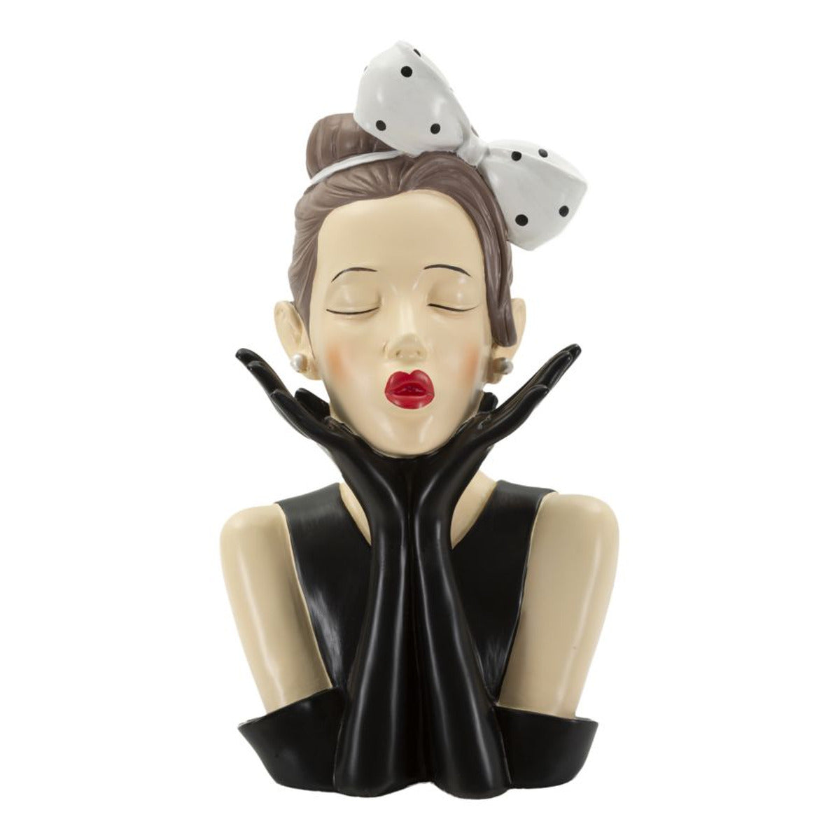 Scultura Donna 3, Multicolore, Poliresina, 17x14x30,5 cm, Seven Design