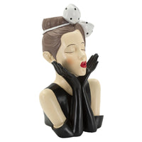 Scultura Donna 3, Multicolore, Poliresina, 17x14x30,5 cm, Seven Design