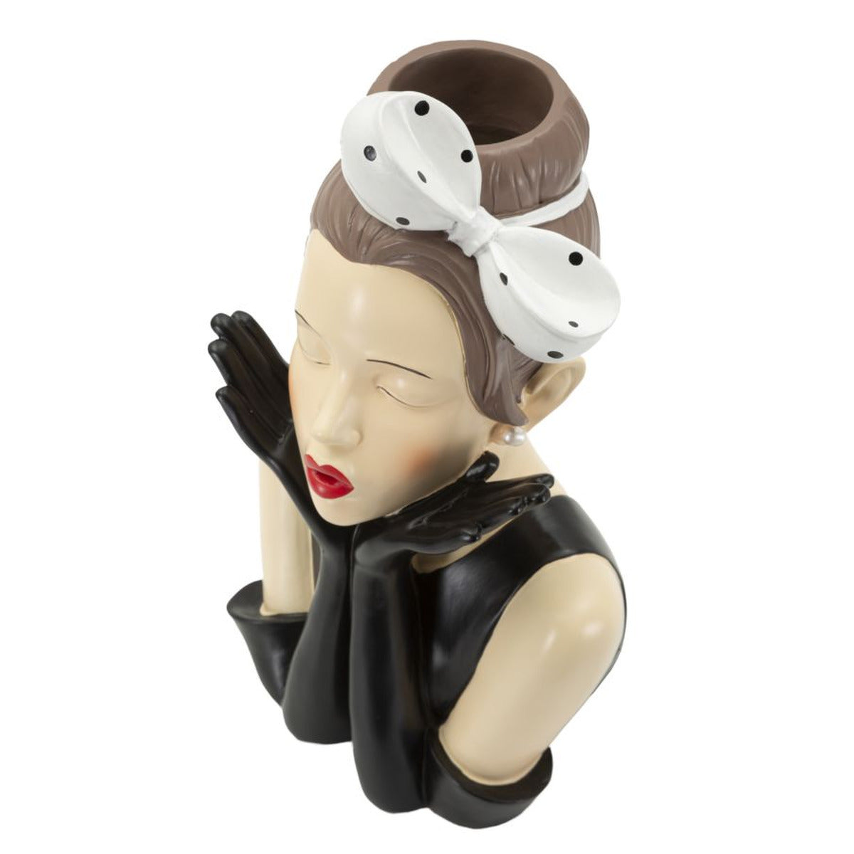 Scultura Donna 3, Multicolore, Poliresina, 17x14x30,5 cm, Seven Design