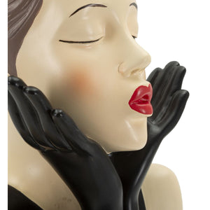 Scultura Donna 3, Multicolore, Poliresina, 17x14x30,5 cm, Seven Design