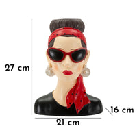 Scultura Donna 4, Multicolore, Poliresina, 21x16x27 cm, Seven Design