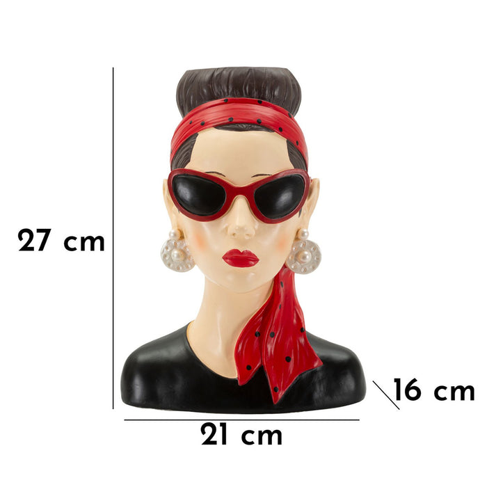 Scultura Donna 4, Multicolore, Poliresina, 21x16x27 cm, Seven Design