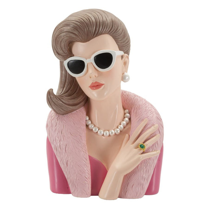 Scultura Donna 2, Multicolore, Poliresina, 18x12x28 cm, Seven Design