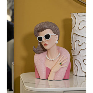 Scultura Donna 2, Multicolore, Poliresina, 18x12x28 cm, Seven Design