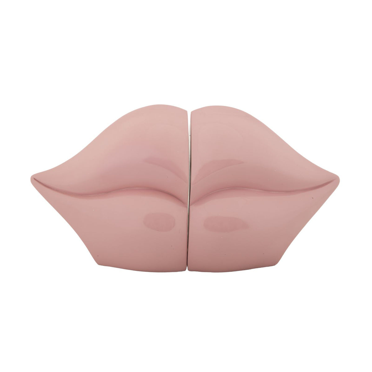 Scultura Bocca, Rosa, Poliresina, 27x9x13 cm, Seven Design