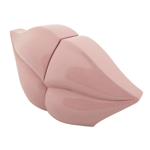 Scultura Bocca, Rosa, Poliresina, 27x9x13 cm, Seven Design