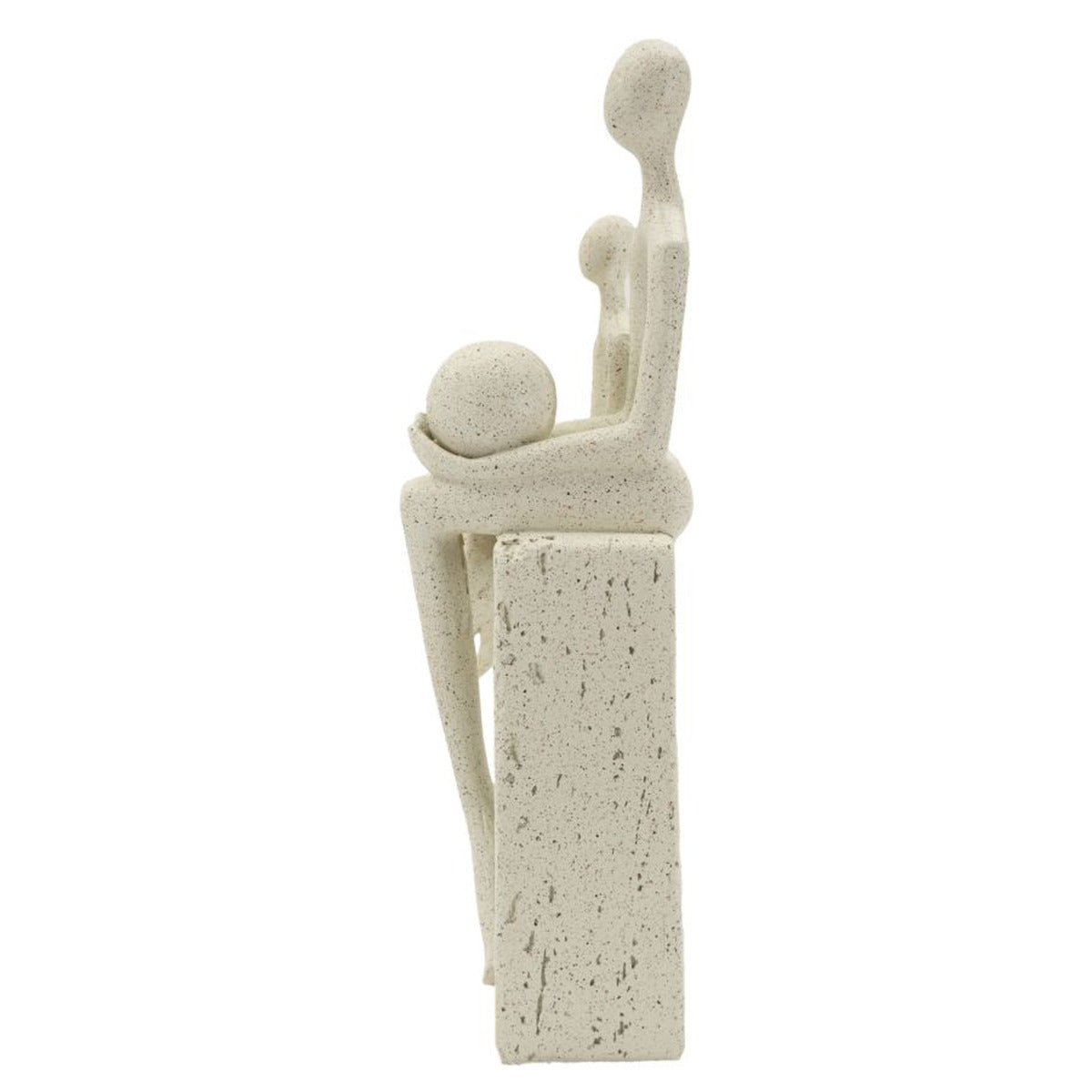 Scultura Persone 2, Beige, Poliresina, 10x7,5x26 cm, Seven Design
