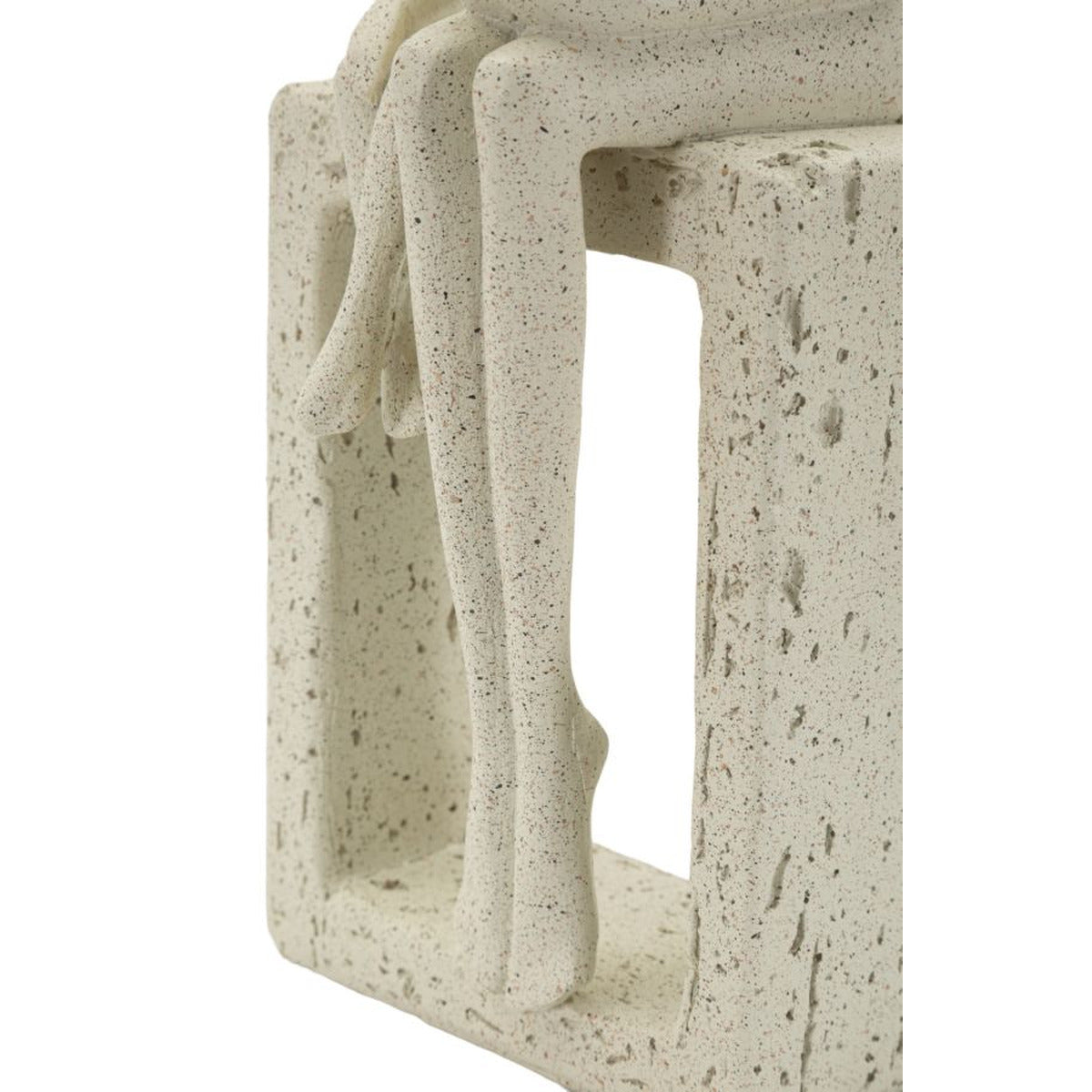 Scultura Persone 2, Beige, Poliresina, 10x7,5x26 cm, Seven Design