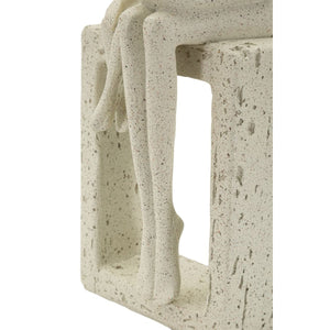 Scultura Persone 2, Beige, Poliresina, 10x7,5x26 cm, Seven Design