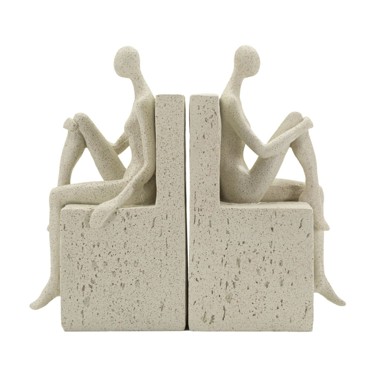 Scultura Donne, Beige, Poliresina, 24x10x20,5 cm, Seven Design