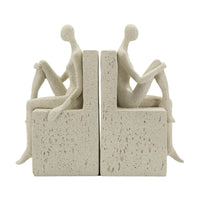 Scultura Donne, Beige, Poliresina, 24x10x20,5 cm, Seven Design