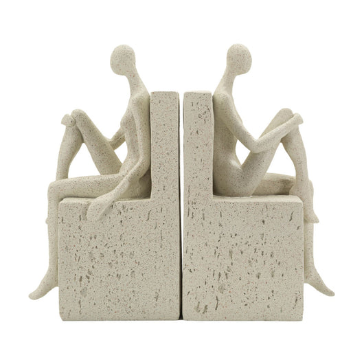 Scultura Donne, Beige, Poliresina, 24x10x20,5 cm, Seven Design