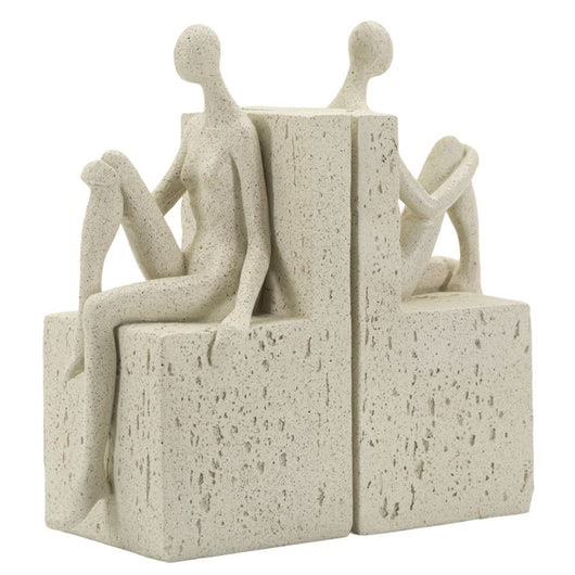 Scultura Donne, Beige, Poliresina, 24x10x20,5 cm, Seven Design