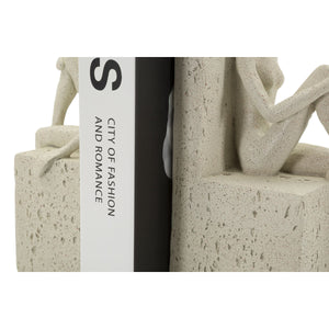 Scultura Donne, Beige, Poliresina, 24x10x20,5 cm, Seven Design