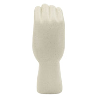 Scultura Cuore 1, Beige, Poliresina, 16,5x7x20 cm, Seven Design