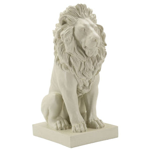 Scultura Leone 3, Beige, Poliresina, 17,5x25x40 cm, Seven Design