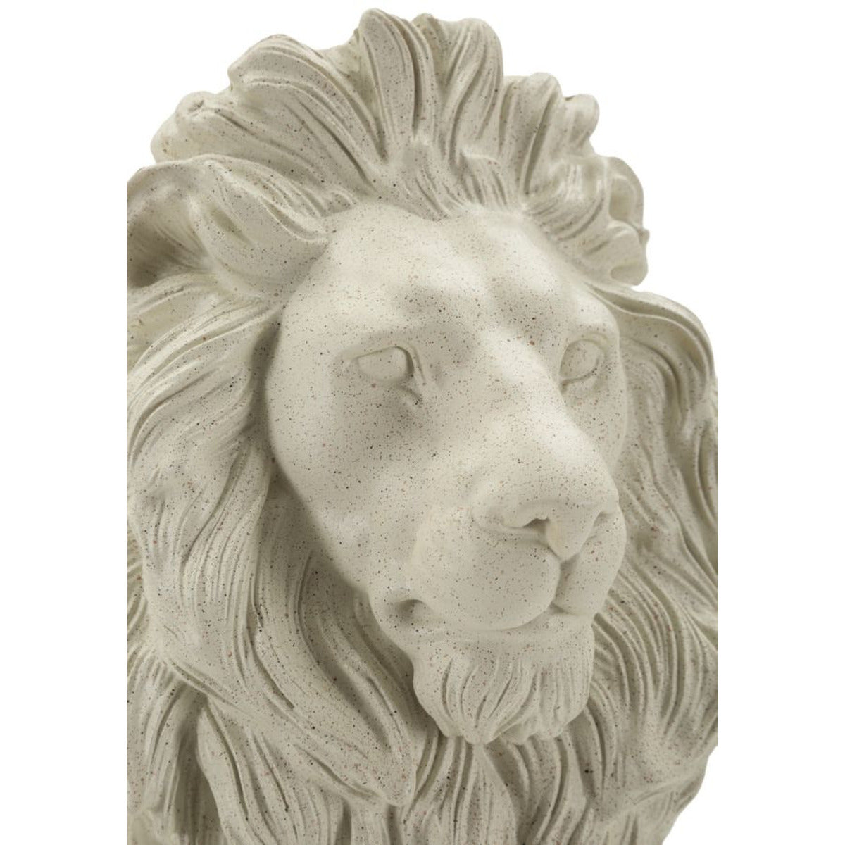 Scultura Leone 3, Beige, Poliresina, 17,5x25x40 cm, Seven Design