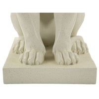 Scultura Leone 3, Beige, Poliresina, 17,5x25x40 cm, Seven Design