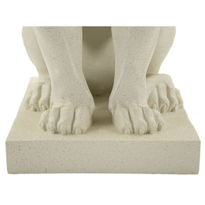 Scultura Leone 3, Beige, Poliresina, 17,5x25x40 cm, Seven Design