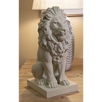 Scultura Leone 3, Beige, Poliresina, 17,5x25x40 cm, Seven Design