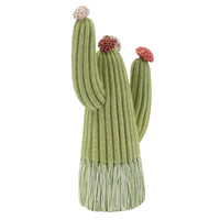 Scultura Cactus 2, Multicolore, Poliresina, 10,5x6,5x20,5 cm, Seven Design