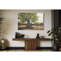 Stampa su Tela Albero 2, Multicolore, Legno, 120x3,8x80 cm, Seven Design