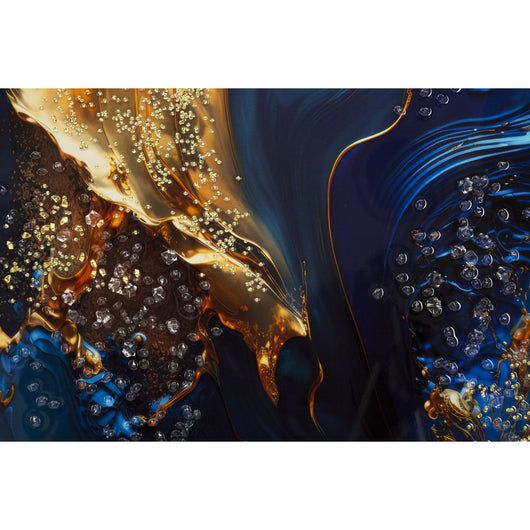 Stampa su Tela con Cornice Marmo, Multicolore, Legno, 60x4x90 cm, Seven Design