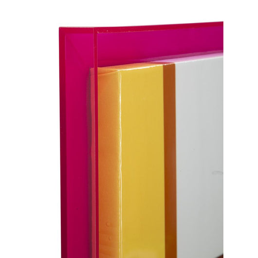 Stampa su Tela con Cornice Psicadelico 1, Multicolore, Legno, 60x3,3x80 cm, Seven Design