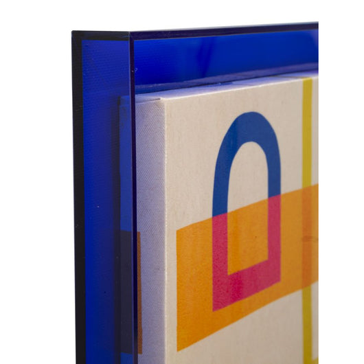 Stampa su Tela con Cornice Psicadelico 3, Multicolore, Legno, 60x3,3x80 cm, Seven Design