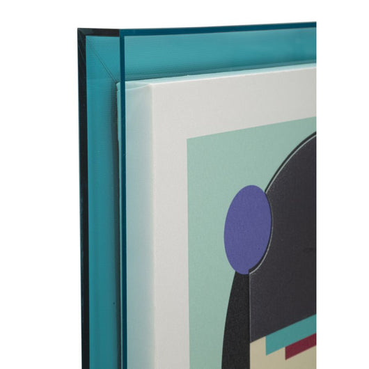 Stampa su Tela con Cornice Psicadelico 5, Multicolore, Legno, 50x3,3x70 cm, Seven Design