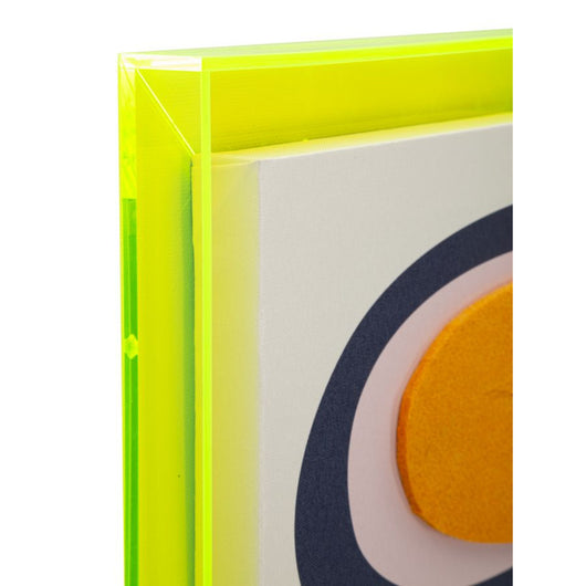 Stampa su Tela con Cornice Psicadelico 6, Multicolore, Legno, 50x3,3x70 cm, Seven Design