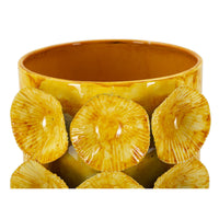 Vaso Decorativo MF853, Verde, Metallo, 16x15x33 cm, Seven Design