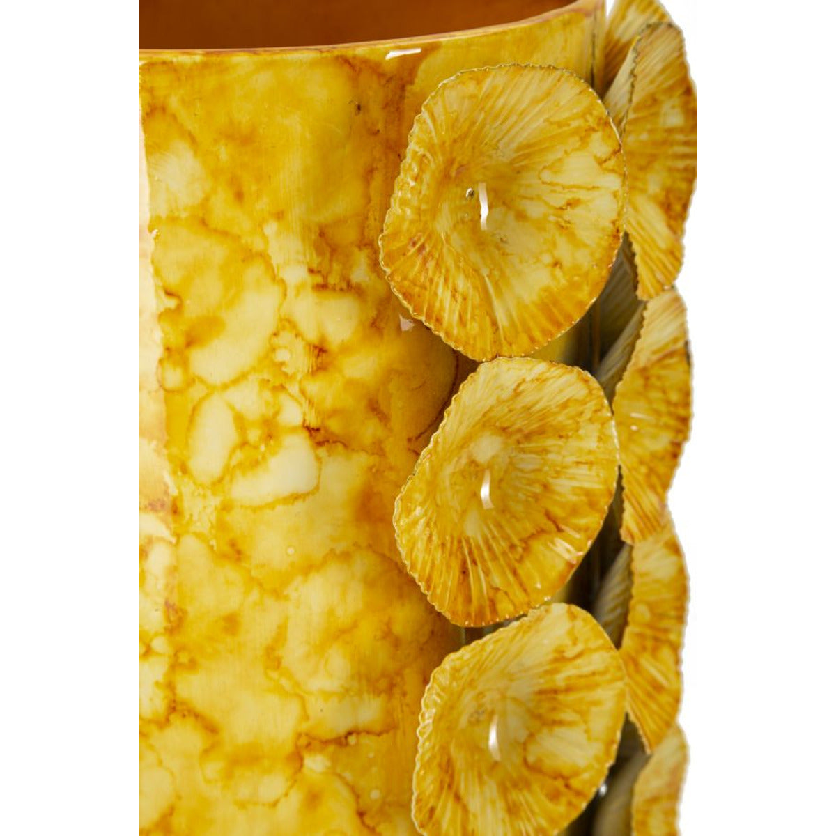 Vaso Decorativo MF853, Verde, Metallo, 16x15x33 cm, Seven Design