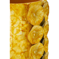 Vaso Decorativo MF853, Verde, Metallo, 16x15x33 cm, Seven Design