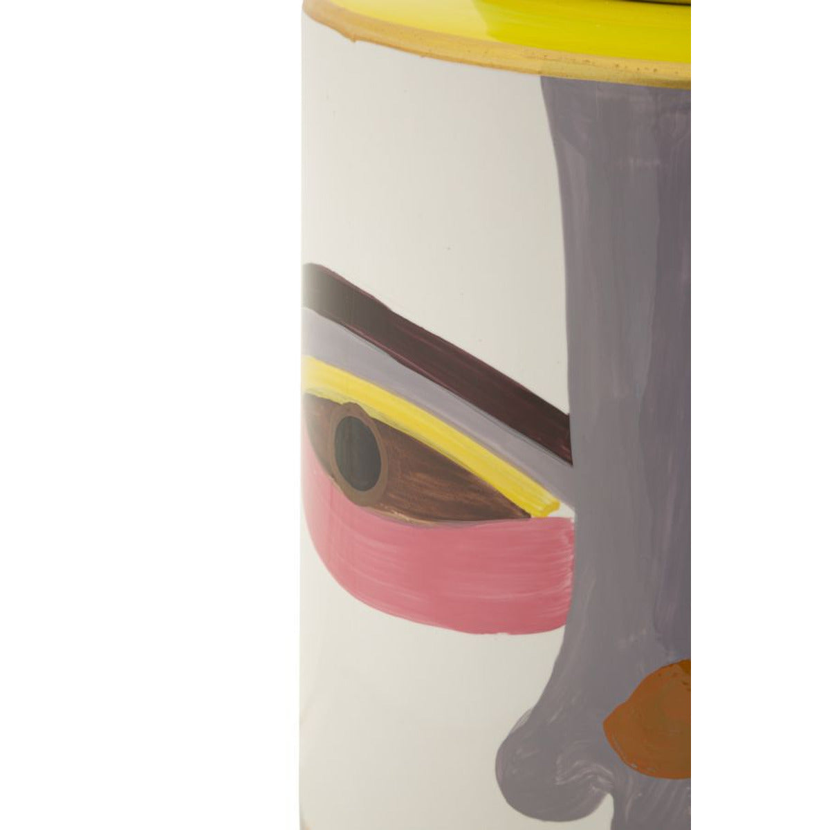 Vaso Decorativo MF837, Rosso, Ceramica, 19x19x33 cm, Seven Design