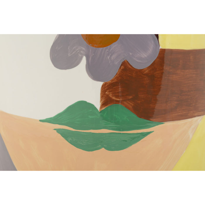 Vaso Decorativo MF837, Rosso, Ceramica, 19x19x33 cm, Seven Design