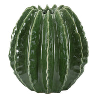 Vaso Decorativo MF820, Verde, Ceramica, 23,5x23,5x24,5 cm, Seven Design