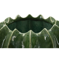 Vaso Decorativo MF849, Verde, Ceramica, 22x22x13,5 cm, Seven Design