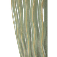 Vaso Decorativo MF822, Verde, Ceramica, 27x14x46,5 cm, Seven Design