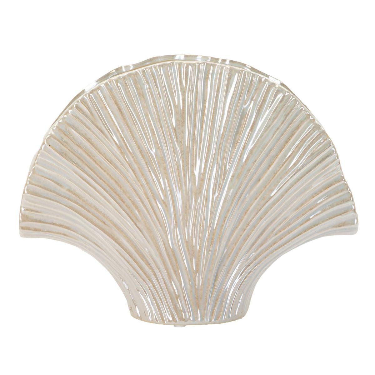 Vaso Decorativo MF843, Bianco, Ceramica, 35,5x11,5x27 cm, Seven Design