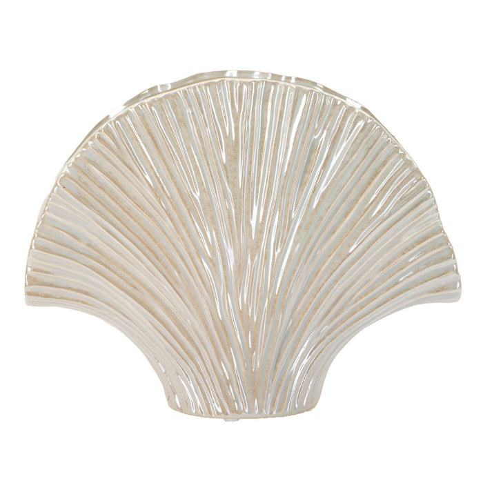 Vaso Decorativo MF843, Bianco, Ceramica, 35,5x11,5x27 cm, Seven Design