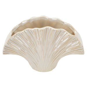 Vaso Decorativo MF851, Bianco, Ceramica, 27x8x19 cm, Seven Design