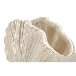 Vaso Decorativo MF851, Bianco, Ceramica, 27x8x19 cm, Seven Design