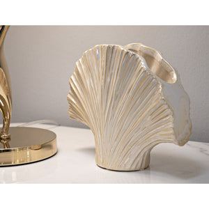 Vaso Decorativo MF851, Bianco, Ceramica, 27x8x19 cm, Seven Design