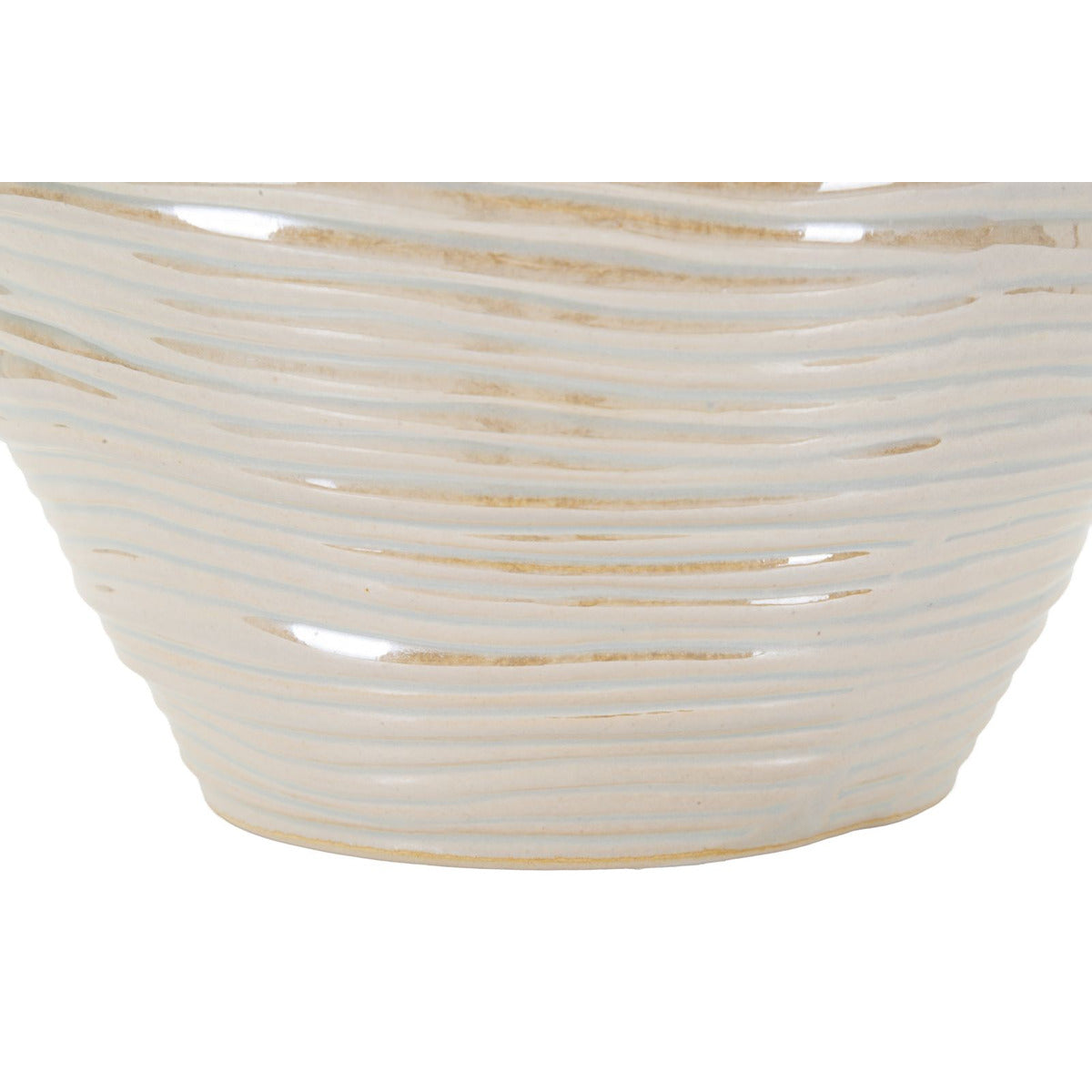 Vaso Decorativo MF841, Bianco, Ceramica, 27x27x24 cm, Seven Design